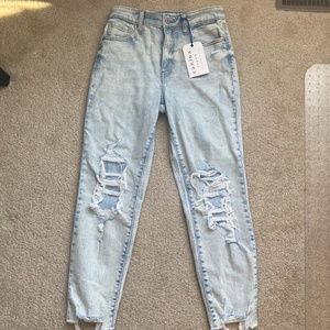 Euina Tobi Super High Rise Mom Jean Crop